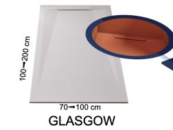 Brodzik z designerskim kanaÅem - GLASGOW 110